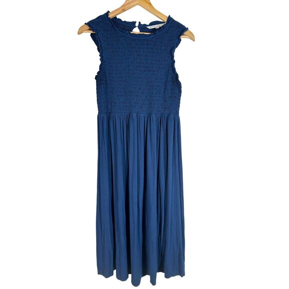 The Nines By Hatch Sleeveless Smocked Jersey Maternity Dress Womans Medium - Picture 2 of 9